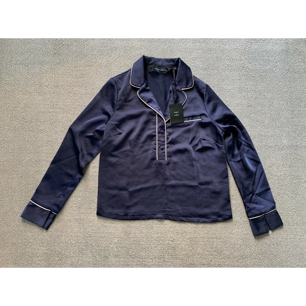 CODEXMODE Blue Long Sleeve shirt Womens XS Extra Small